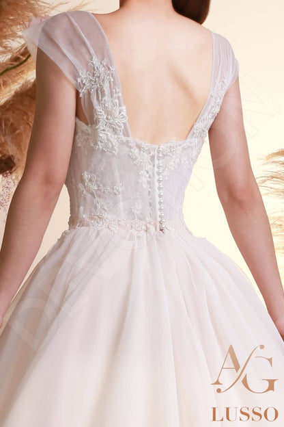 Elaria Open back A-line Sleeveless Wedding Dress 6