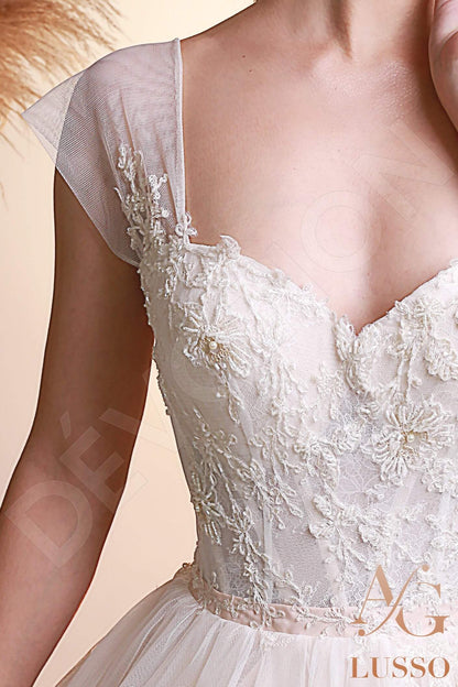 Elaria Open back A-line Sleeveless Wedding Dress 7