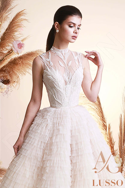 Kamari Full back Princess/Ball Gown Sleeveless Wedding Dress 2