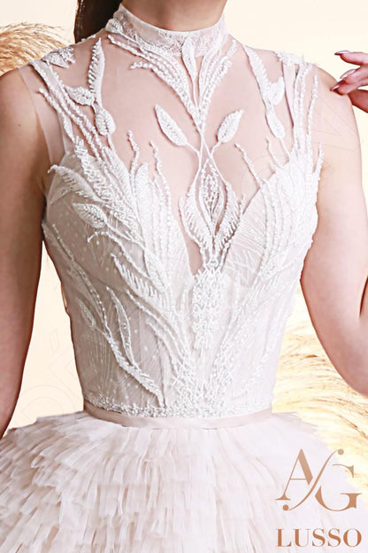 Kamari Full back Princess/Ball Gown Sleeveless Wedding Dress 4