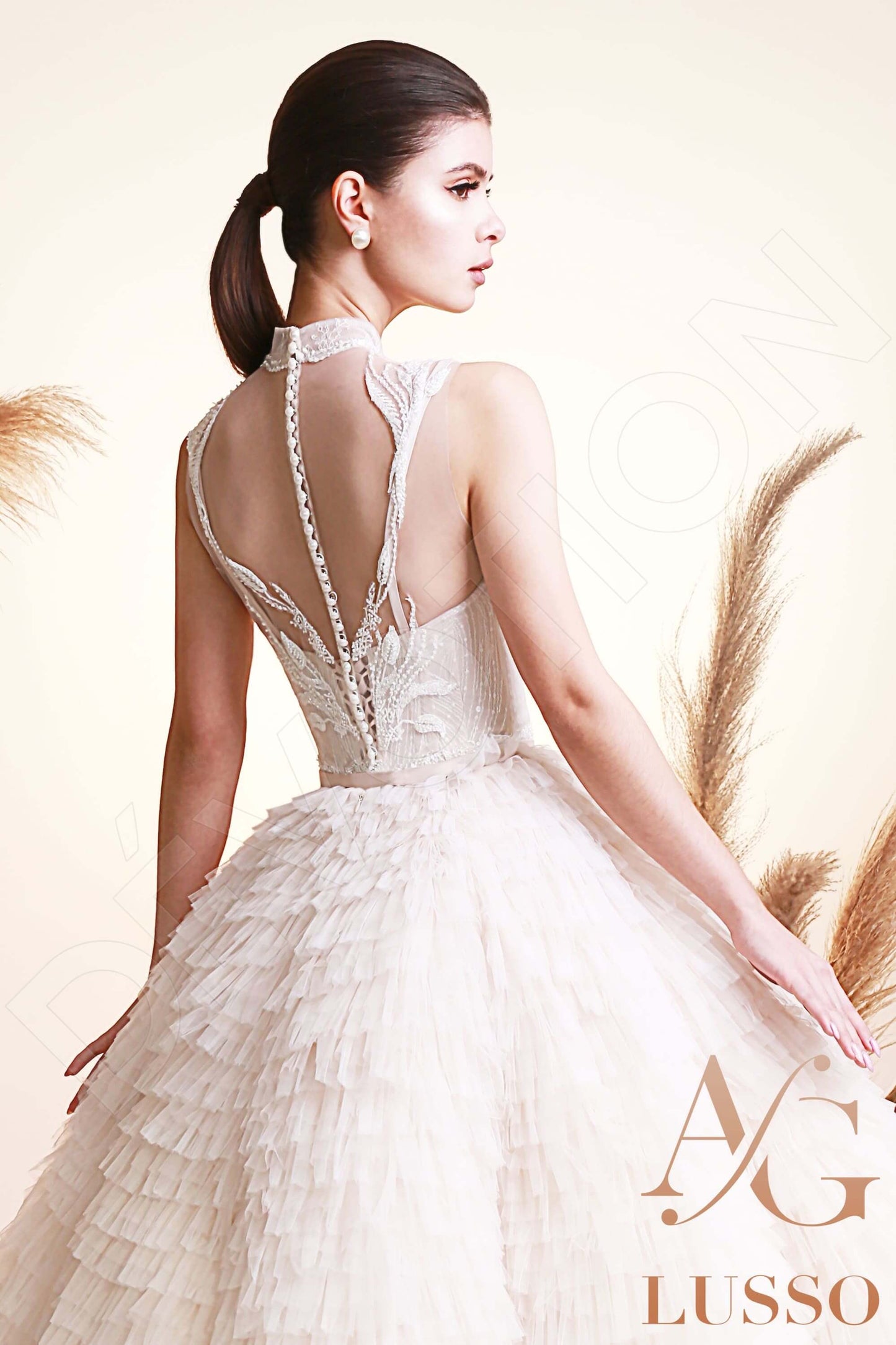 Kamari Full back Princess/Ball Gown Sleeveless Wedding Dress 3