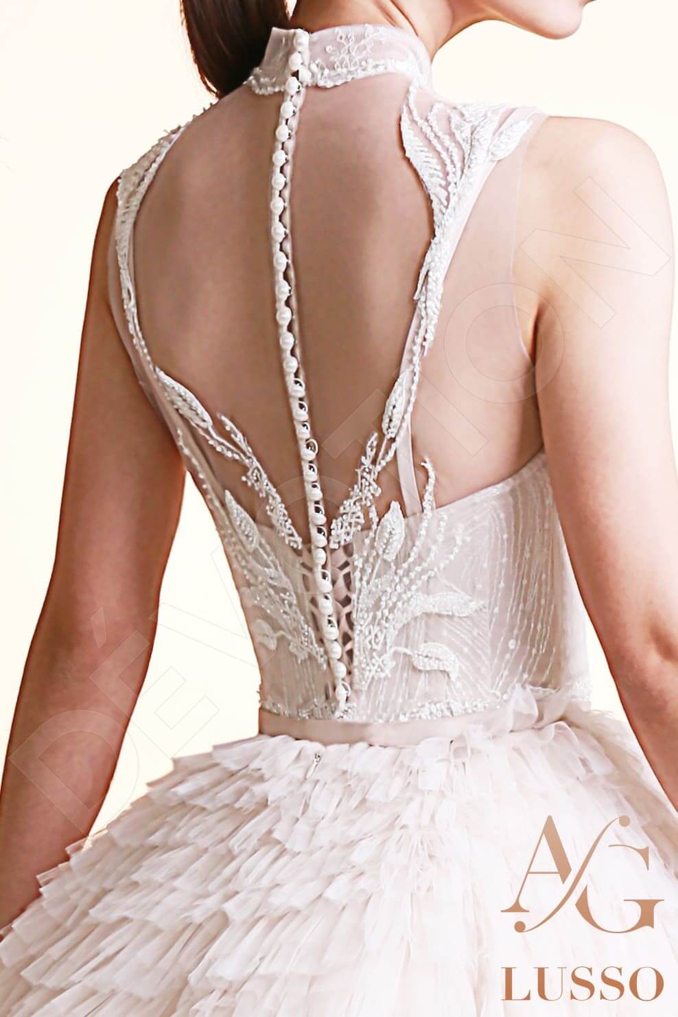 Kamari Full back Princess/Ball Gown Sleeveless Wedding Dress 5
