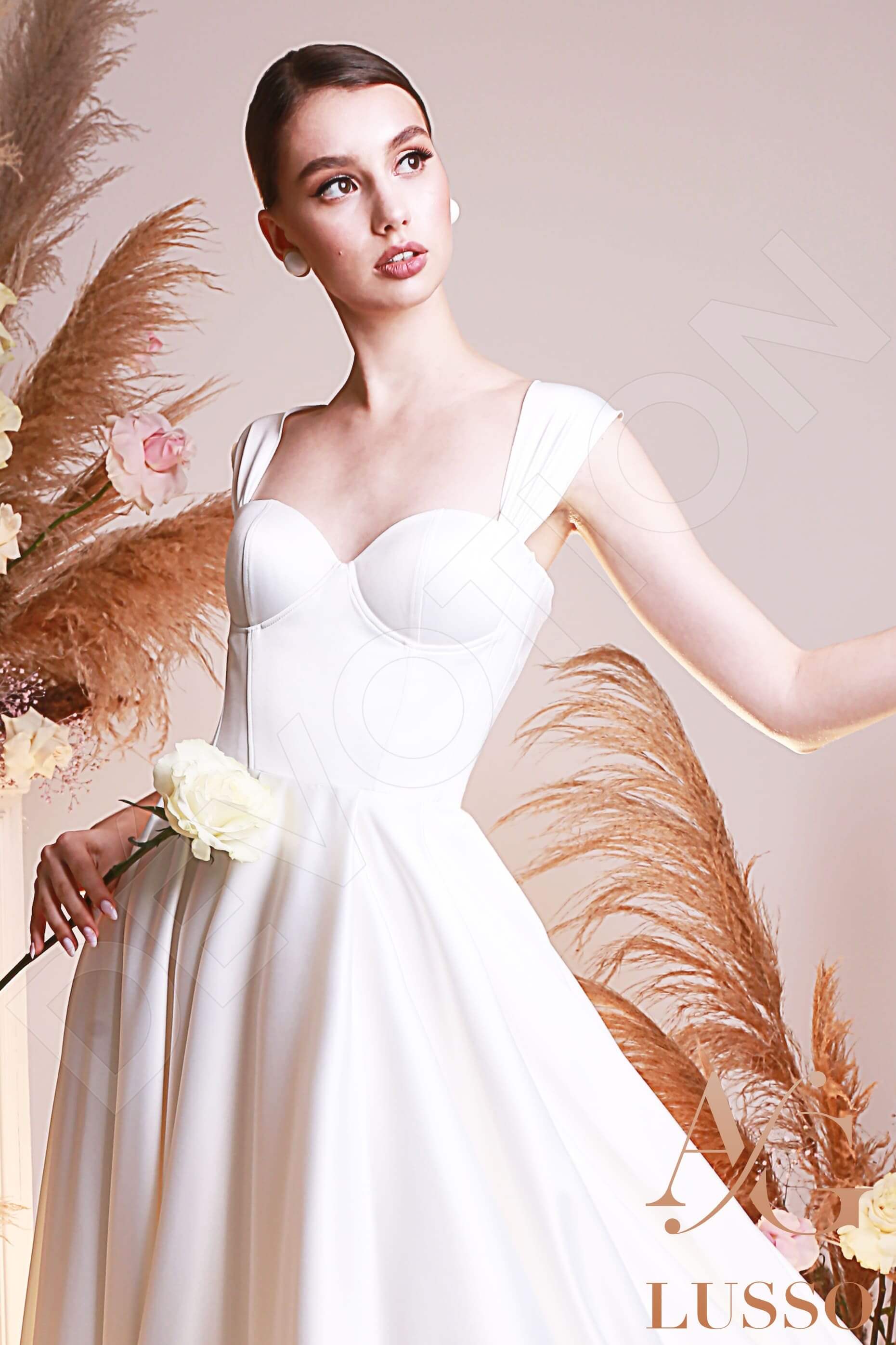 Leena A-line Sweetheart Lightivory Wedding dress