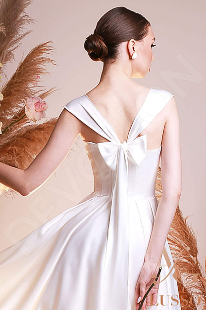 Leena A-line Sleeveless Open back Wedding Dress 3