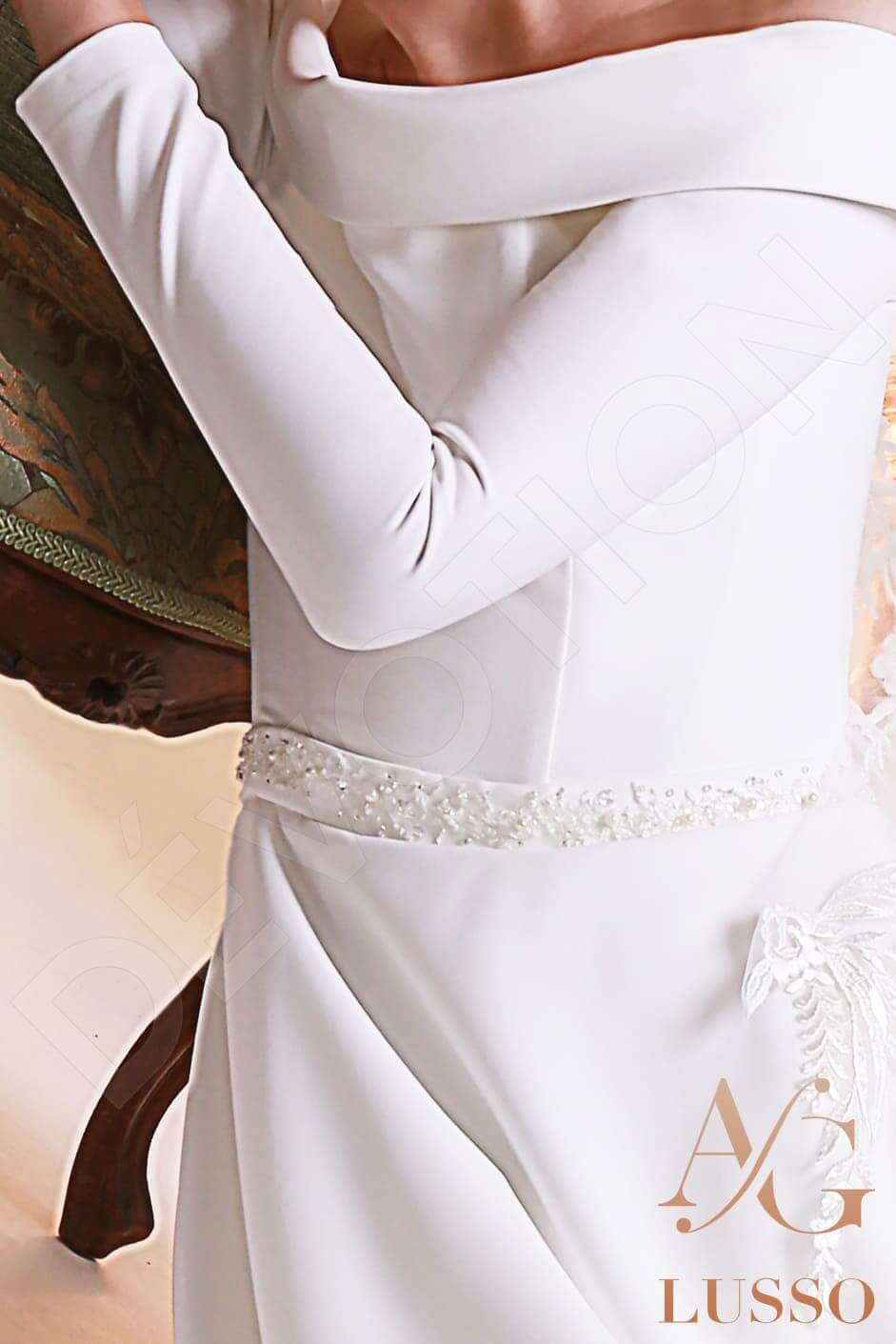 Malani Full back A-line Long sleeve Wedding Dress 6