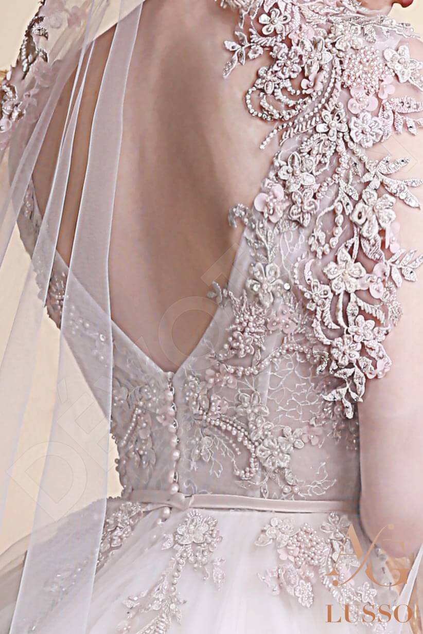 Seona Open back A-line Sleeveless Wedding Dress 6