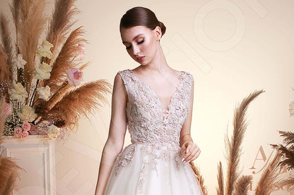 Seona Open back A-line Sleeveless Wedding Dress 8