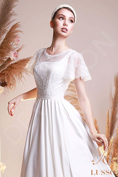 Vidalia Open back A-line Sleeveless Wedding Dress 4