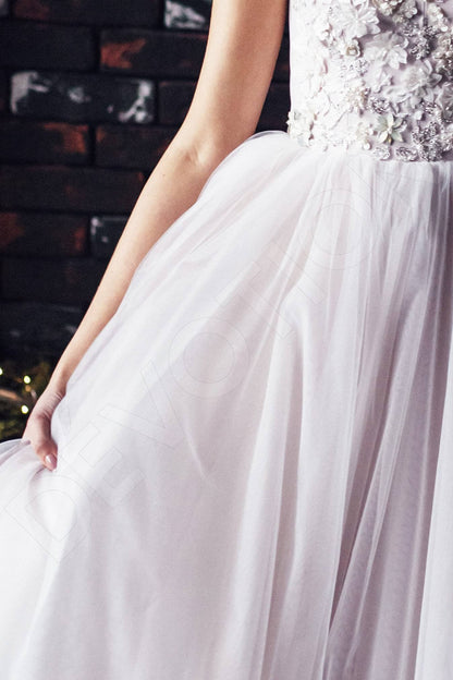 Ondine Open back A-line Strapless Wedding Dress 7