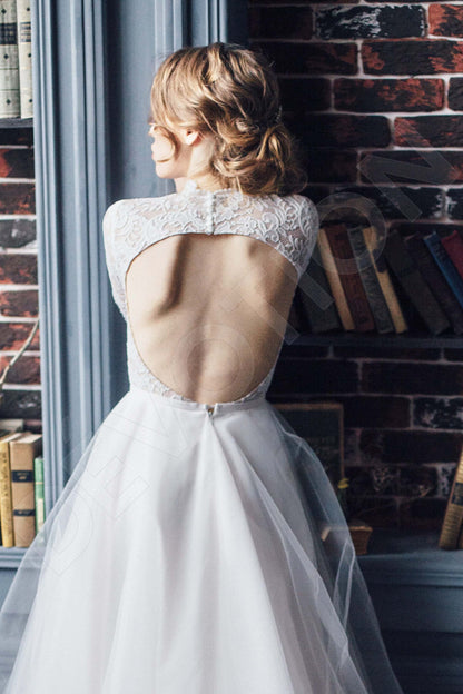 Katelynn Open back A-line Long sleeve Wedding Dress 3