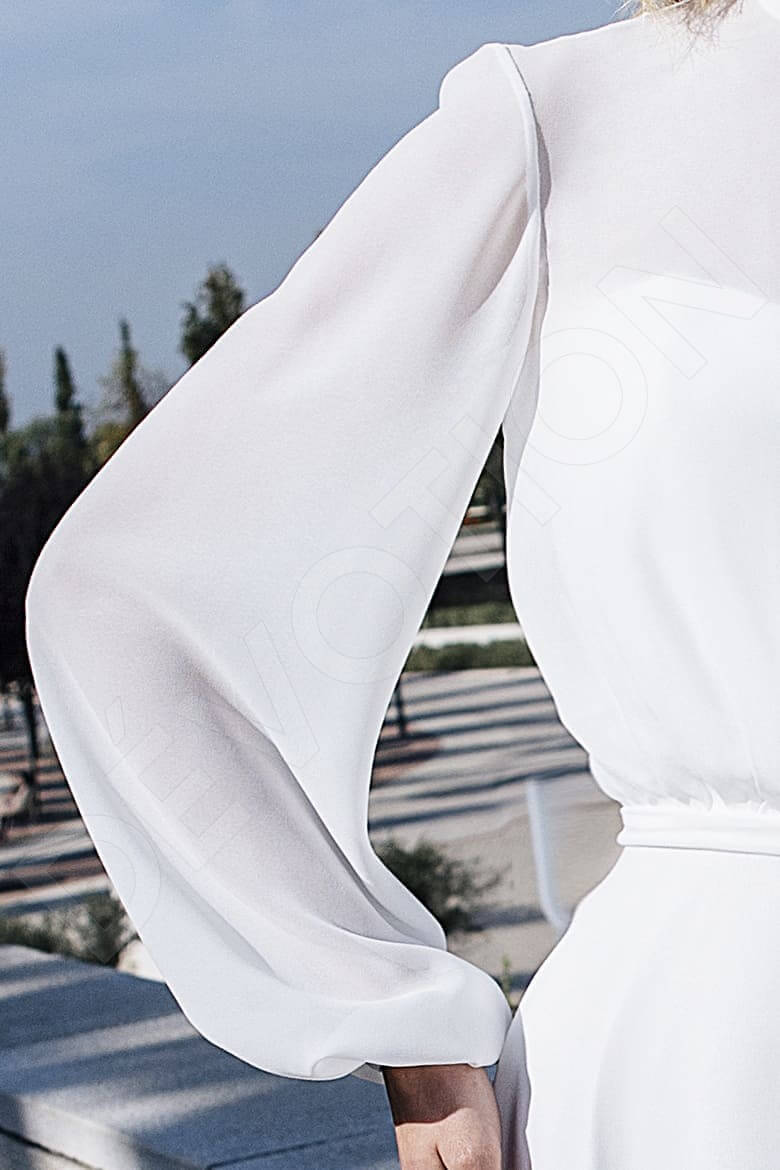 Aviva Full back A-line Long sleeve Wedding Dress 5