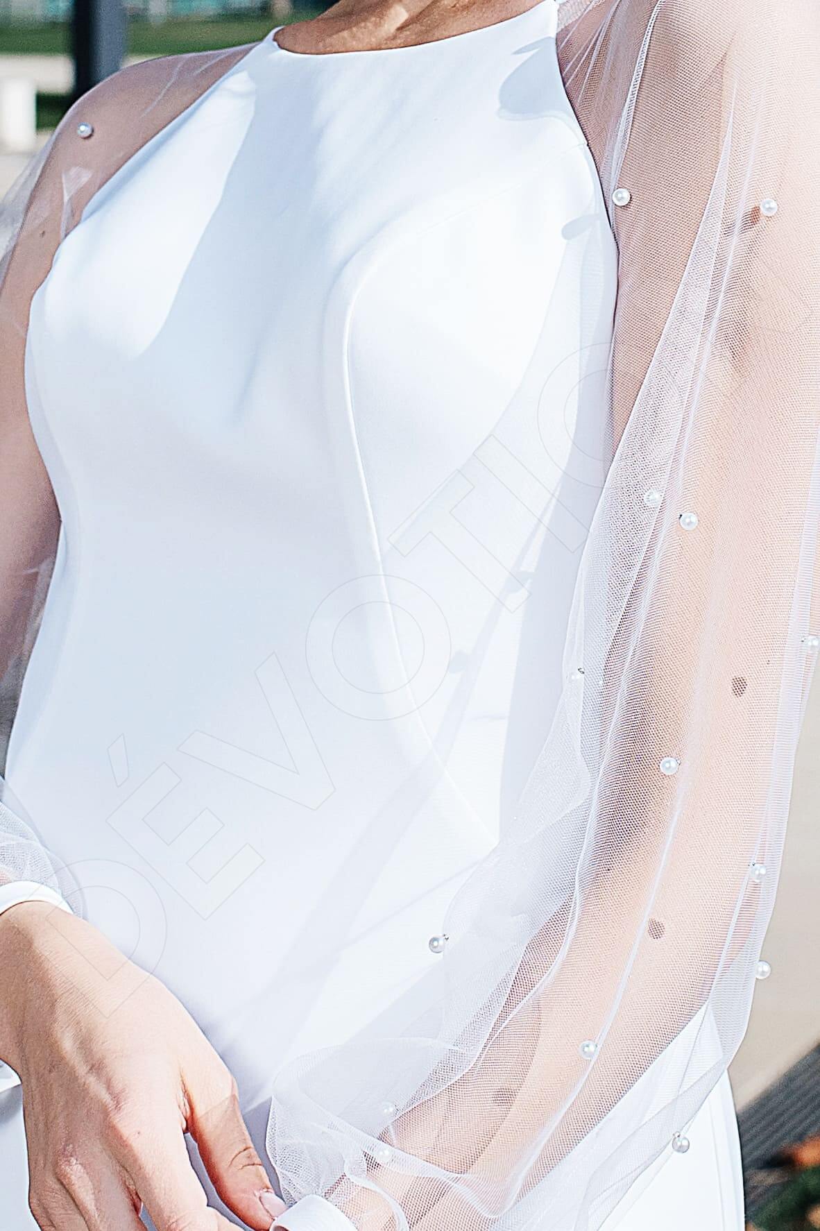 Vered A-line Jewel White Wedding dress