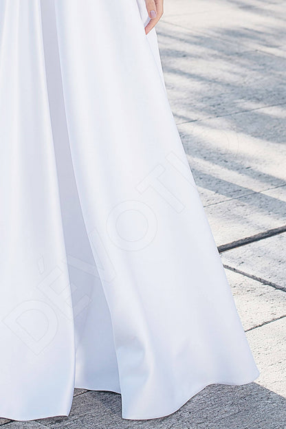 Yasmin Open back A-line Half sleeve Wedding Dress 5