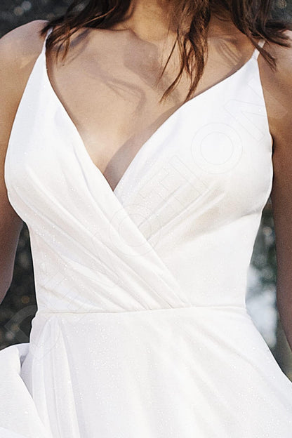 Beulah Open back A-line Straps Wedding Dress 4