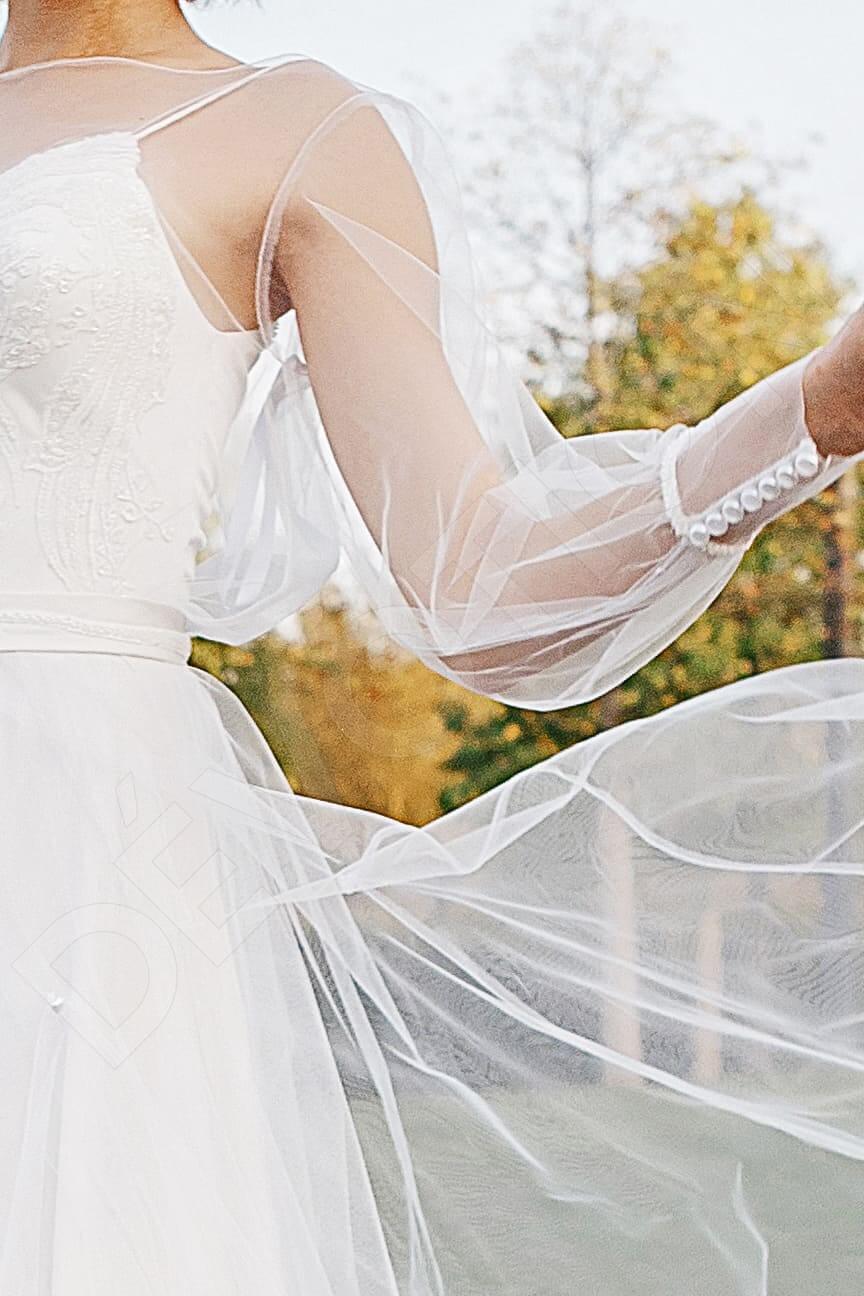 Leila Open back A-line Long sleeve Wedding Dress 6