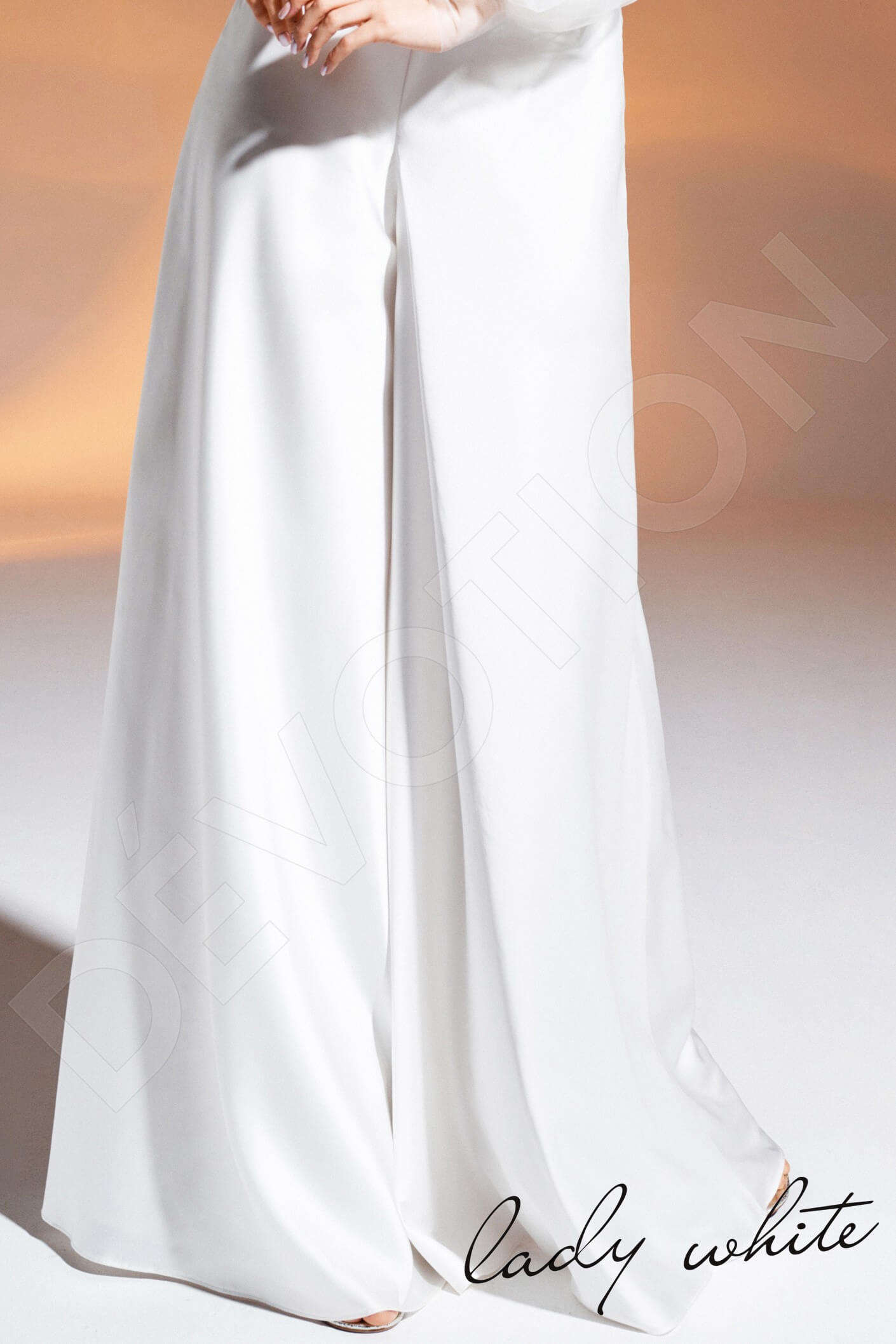 Kherpi Full back Pants Long sleeve Wedding Dress 7