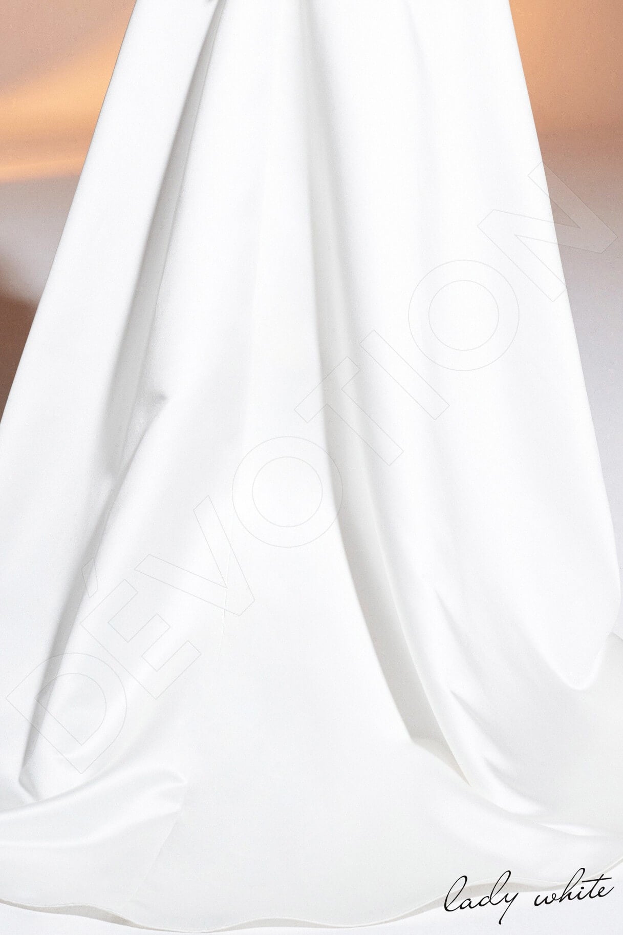 Aziza A-line Illusion Ivory Wedding dress