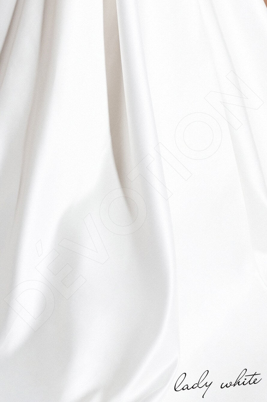 Femi A-line Illusion Ivory Wedding dress