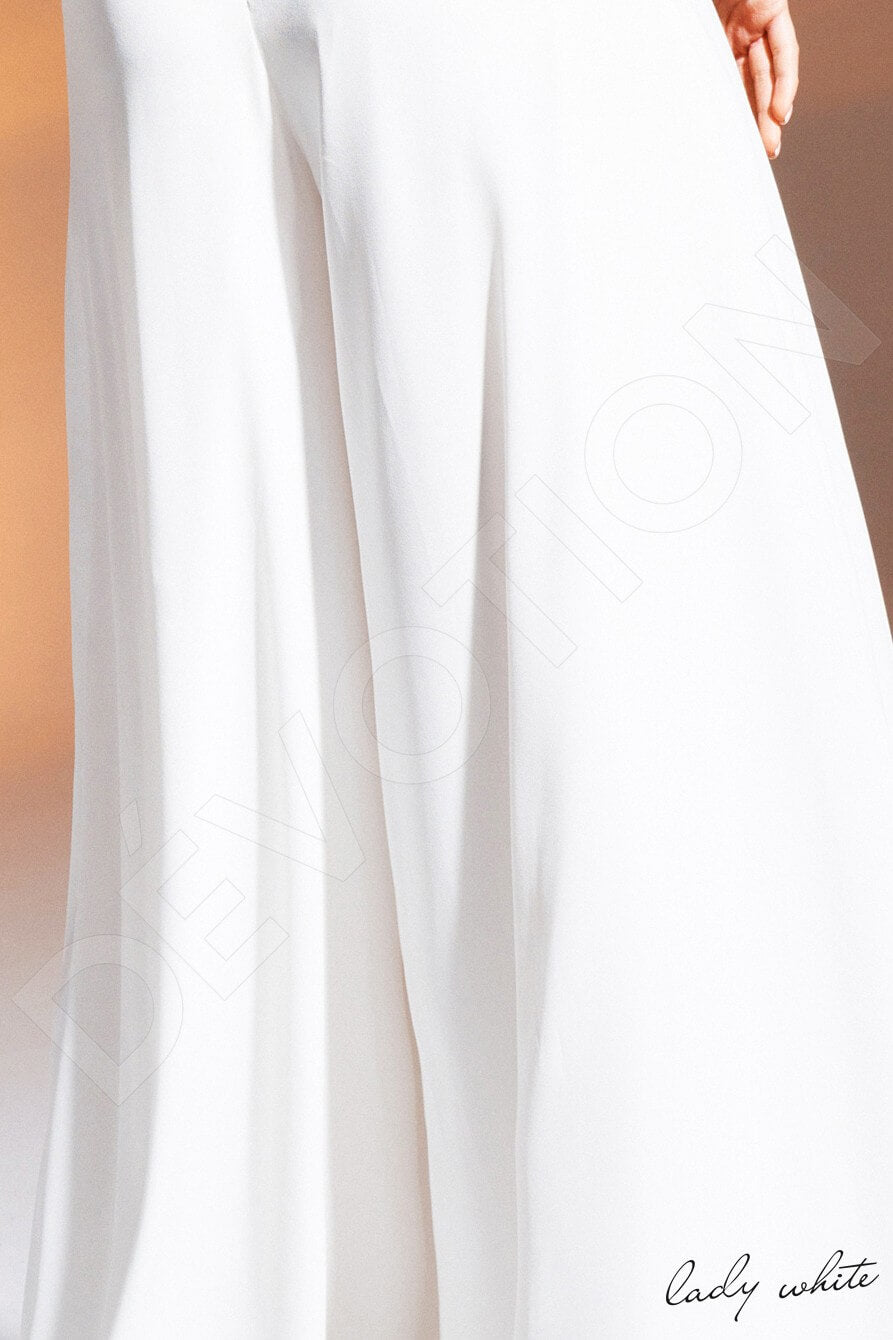 Olabisi Pants Illusion White Wedding dress
