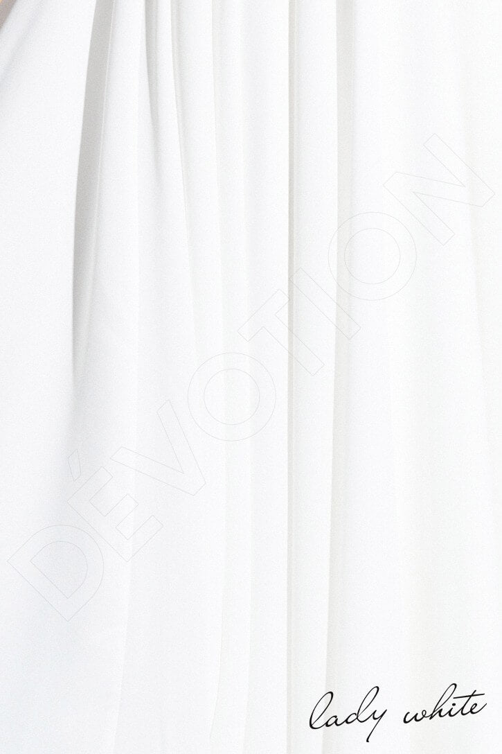 Nashwa A-line Illusion Ivory Wedding dress