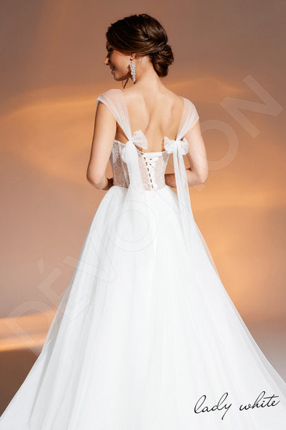 Alika Open back A-line Sleeveless Wedding Dress 3