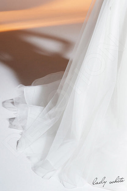 Alika Open back A-line Sleeveless Wedding Dress 7