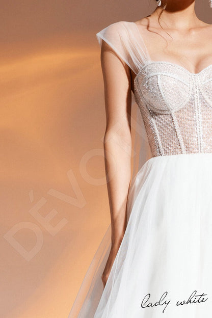 Alika Open back A-line Sleeveless Wedding Dress 6
