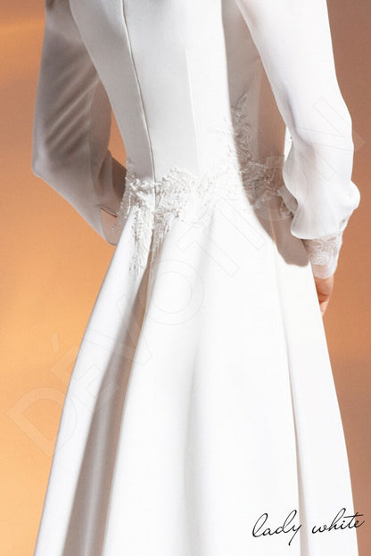 Dalila Full back A-line Long sleeve Wedding Dress 6