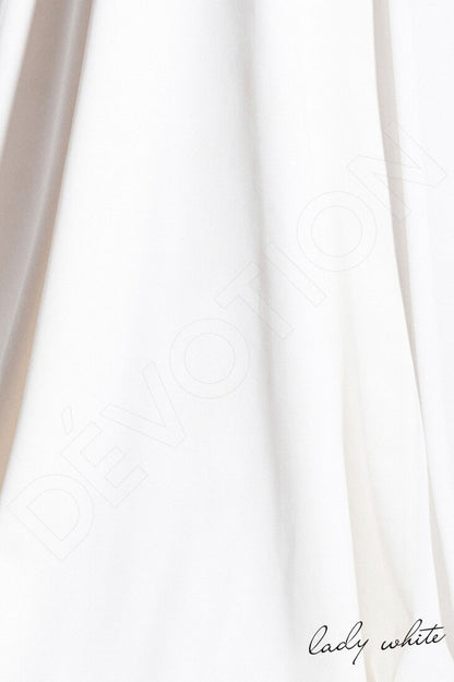 Dalila Full back A-line Long sleeve Wedding Dress 7