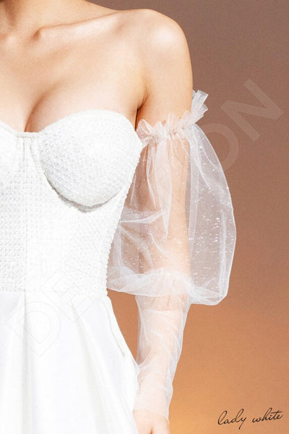 Mert Open back A-line Long sleeve Wedding Dress 6