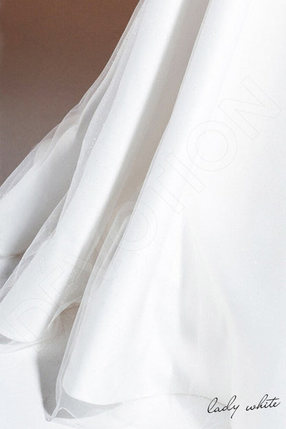 Mert Open back A-line Long sleeve Wedding Dress 7