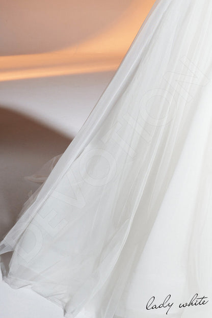 Zahra Open back A-line Long sleeve Wedding Dress 6