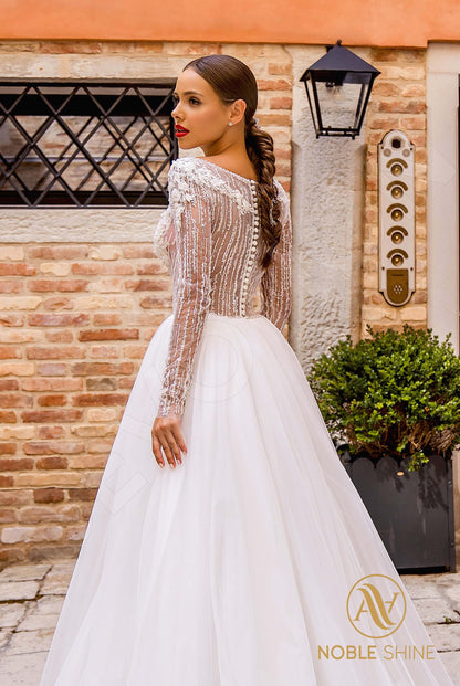 Beatrice Full back A-line Long sleeve Wedding Dress 6
