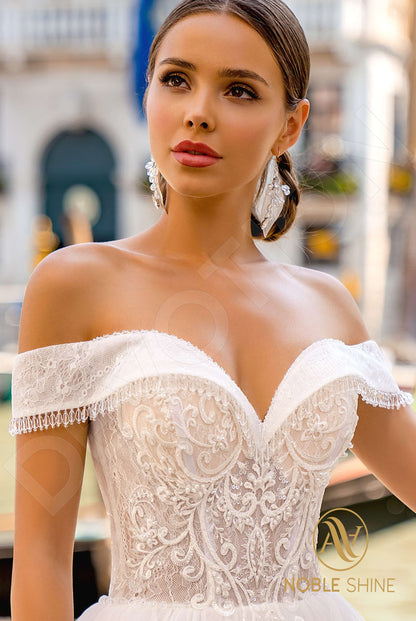 Gracia Open back A-line Sleeveless Wedding Dress 6