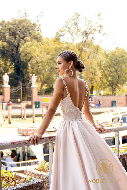 Julietta Open back A-line Straps Wedding Dress 5