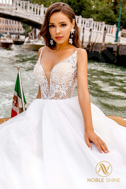Maddalena Open back A-line Straps Wedding Dress 2