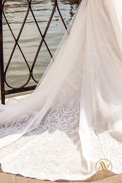Conchita Full back A-line Sleeveless Wedding Dress 7