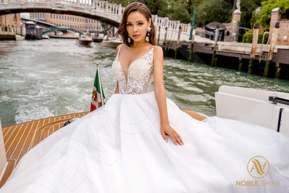 Maddalena Open back A-line Straps Wedding Dress 6