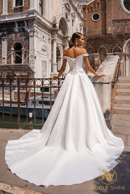 Antonella Open back A-line Sleeveless Wedding Dress Back