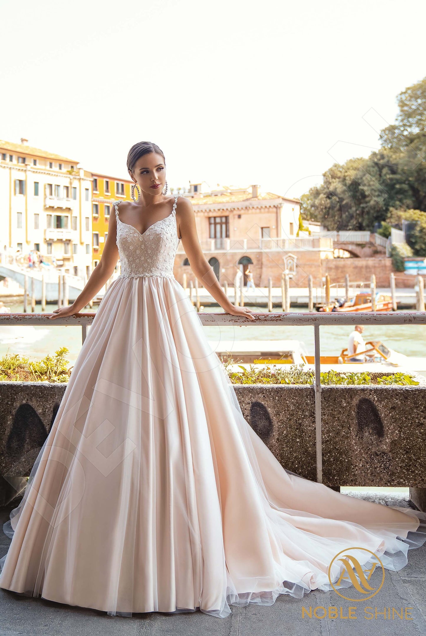 Julietta Open back A-line Straps Wedding Dress 6