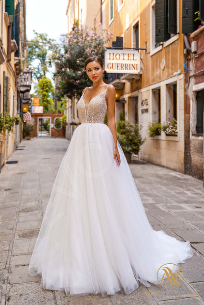 Lucrecia Open back A-line Straps Wedding Dress 5