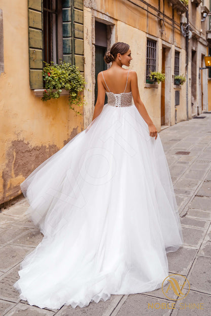 Lucrecia Open back A-line Straps Wedding Dress 7