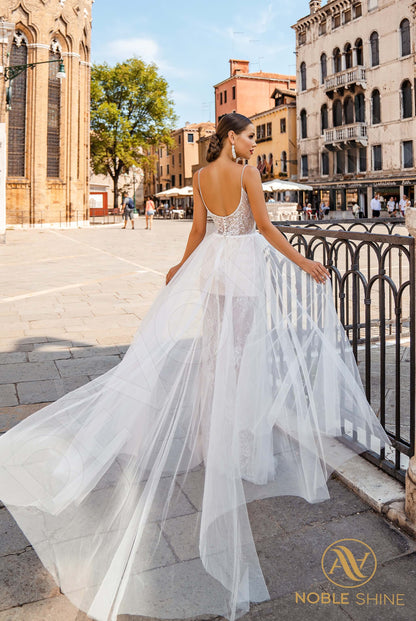 Noemi Open back A-line Straps Wedding Dress Back