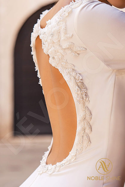 Erminia Open back Trumpet/Mermaid Long sleeve Wedding Dress 7