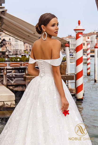 Esmeralda Open back A-line Straps Wedding Dress 3