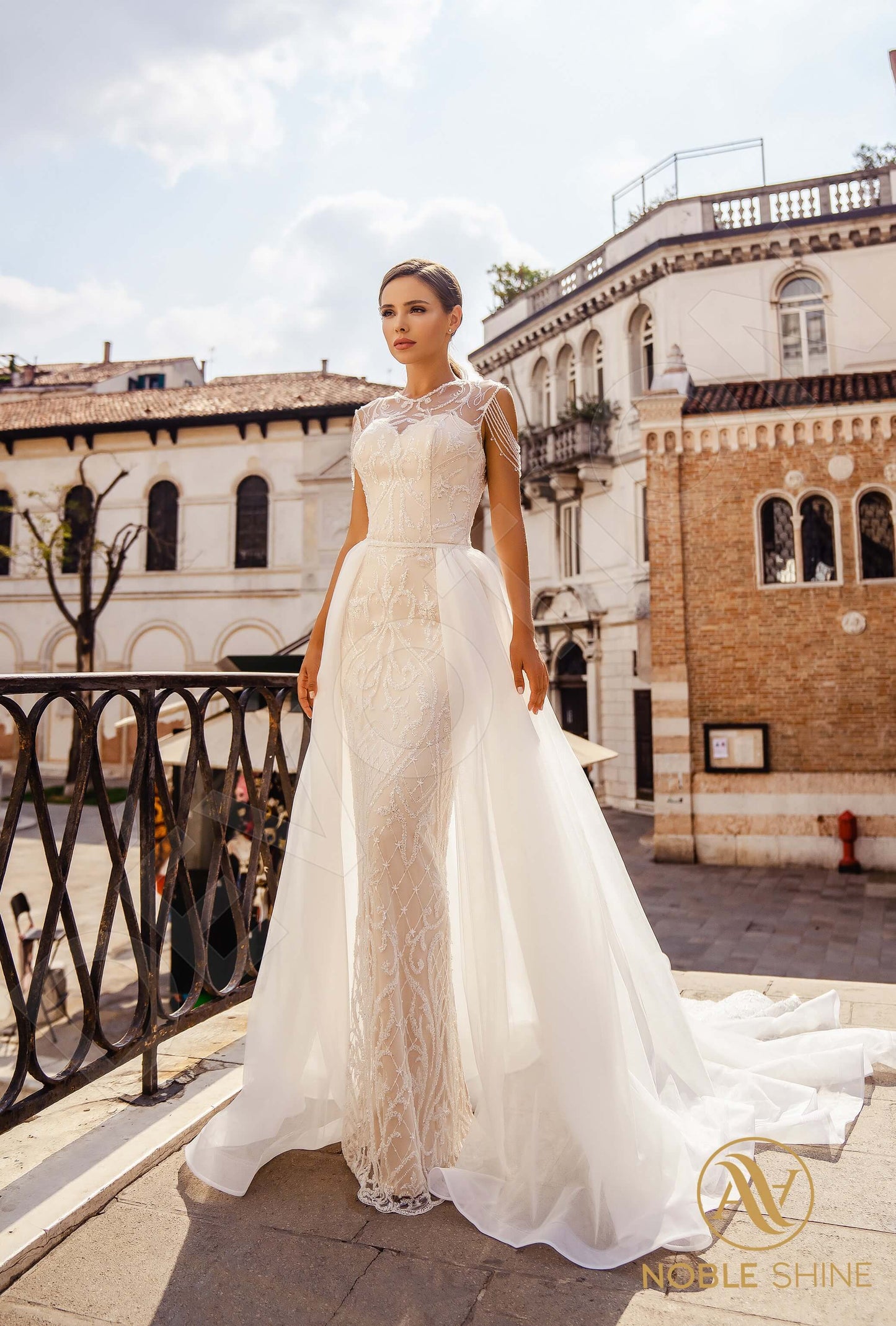 Conchita Full back A-line Sleeveless Wedding Dress 8