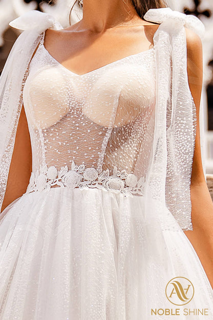 Luisita Open back A-line Straps Wedding Dress 5
