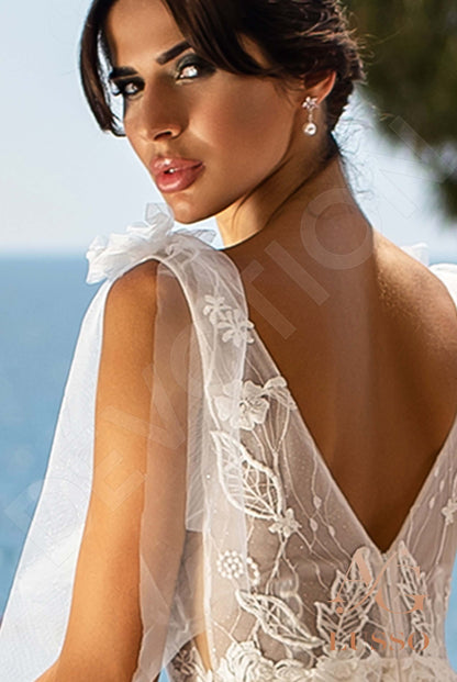 Colombina Open back A-line Sleeveless Wedding Dress 7