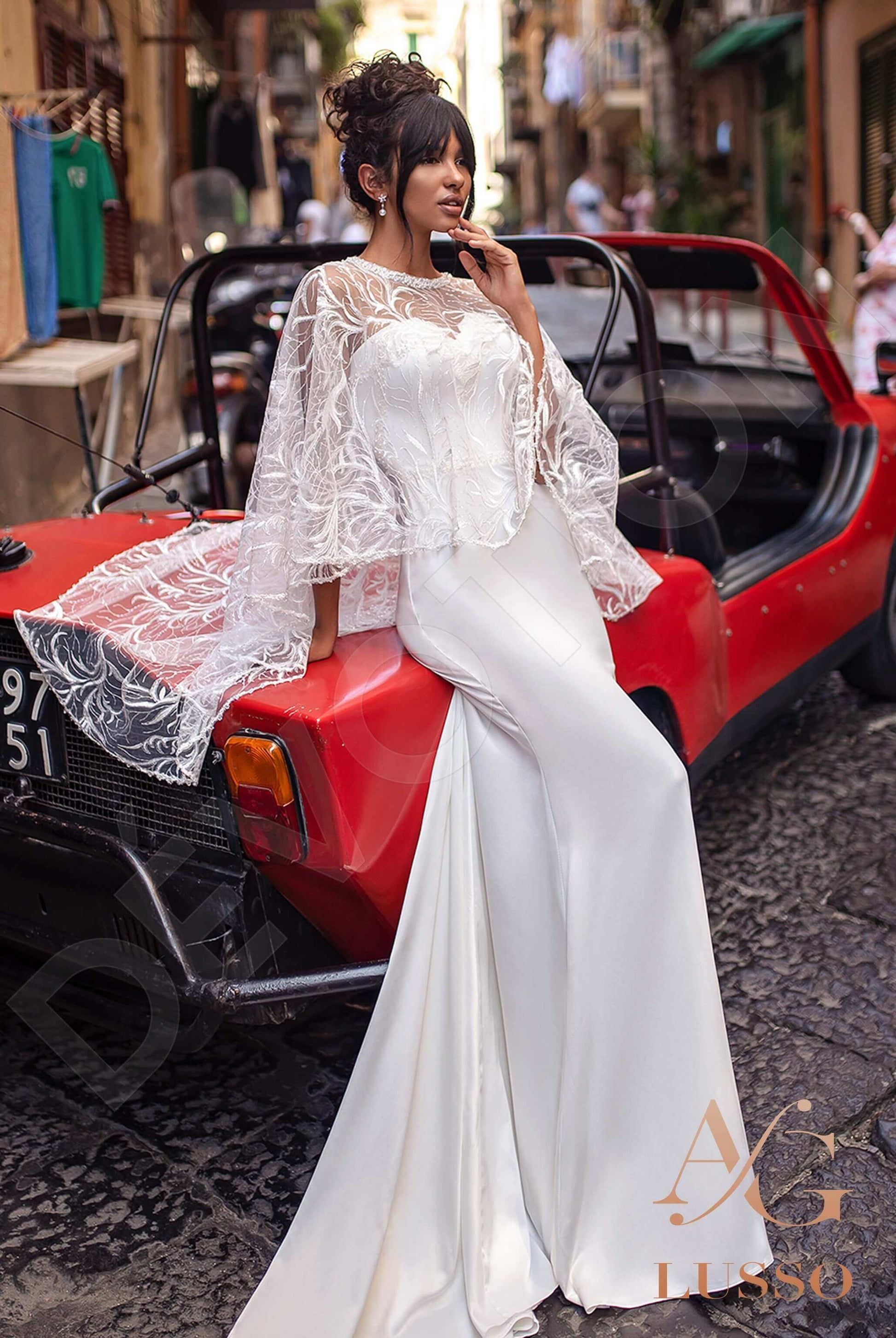 Adona Trumpet/Mermaid Sweetheart Ivory Wedding dress