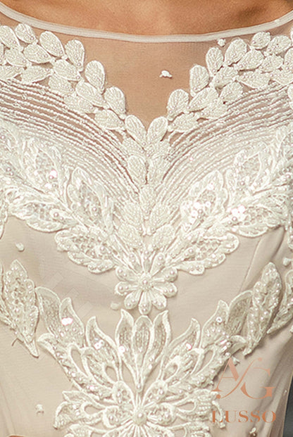 Edmonda Open back A-line Sleeveless Wedding Dress 6